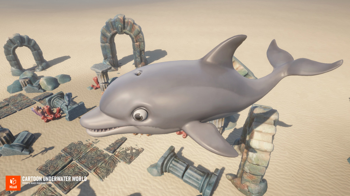 Cartoon underwater world - Reefs and Marine life