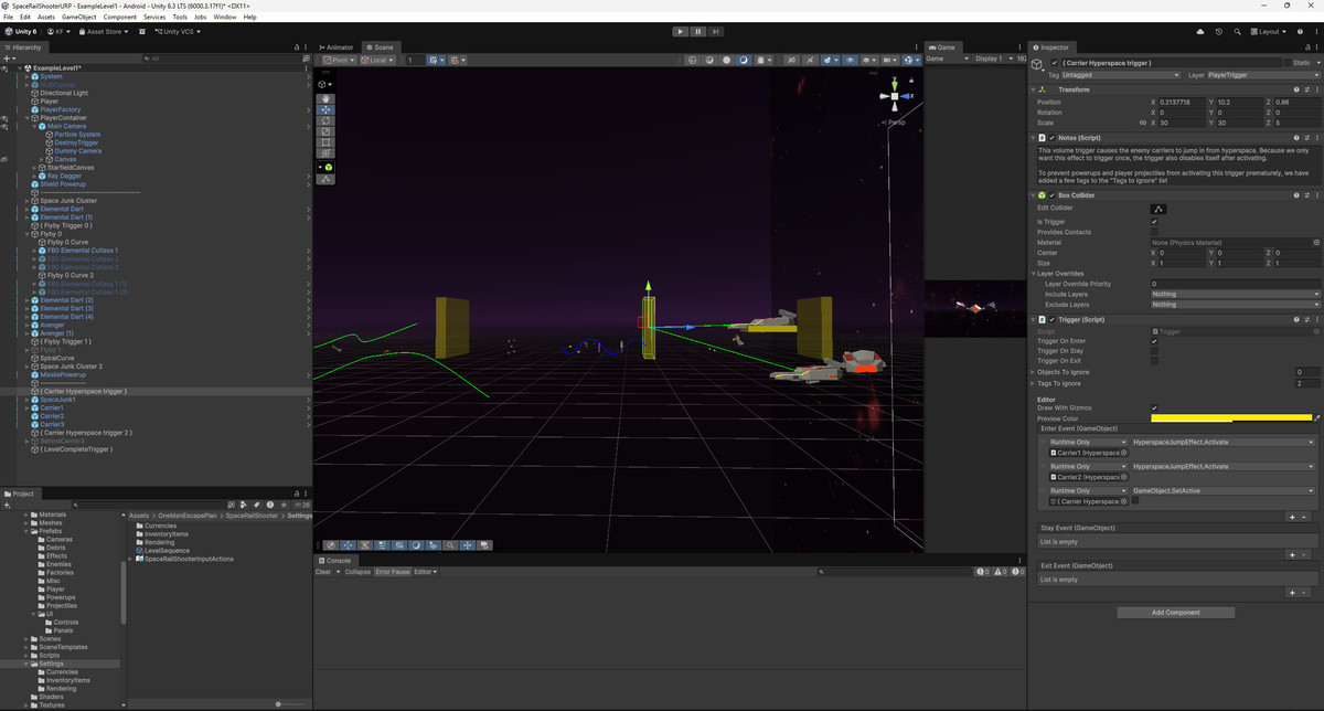 Retro Space Rail Shooter URP