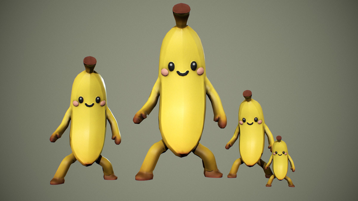 Cute Banana Character