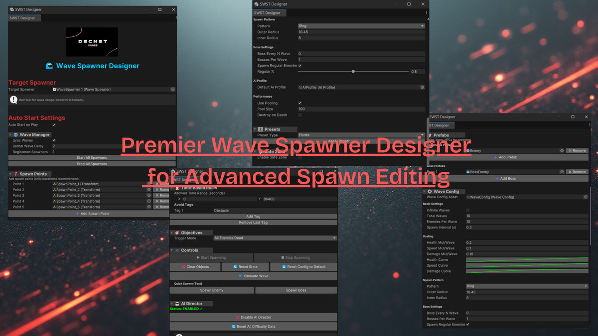 Smart Wave Spawner Tool (With Enemy AI)