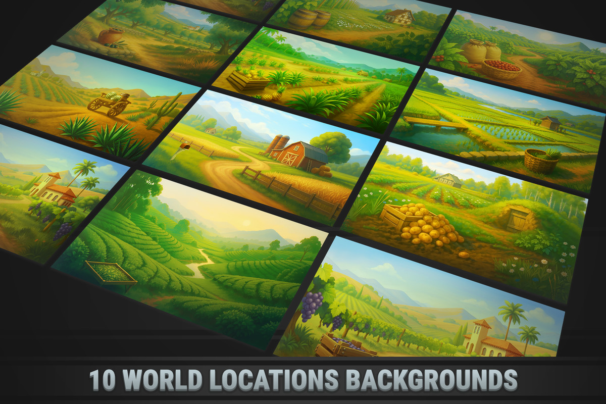 MK Solitaire Kit • Farm TriPeaks Game Template