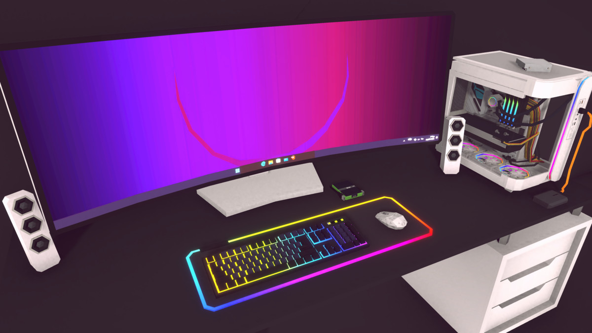 polygonal modular computer pack