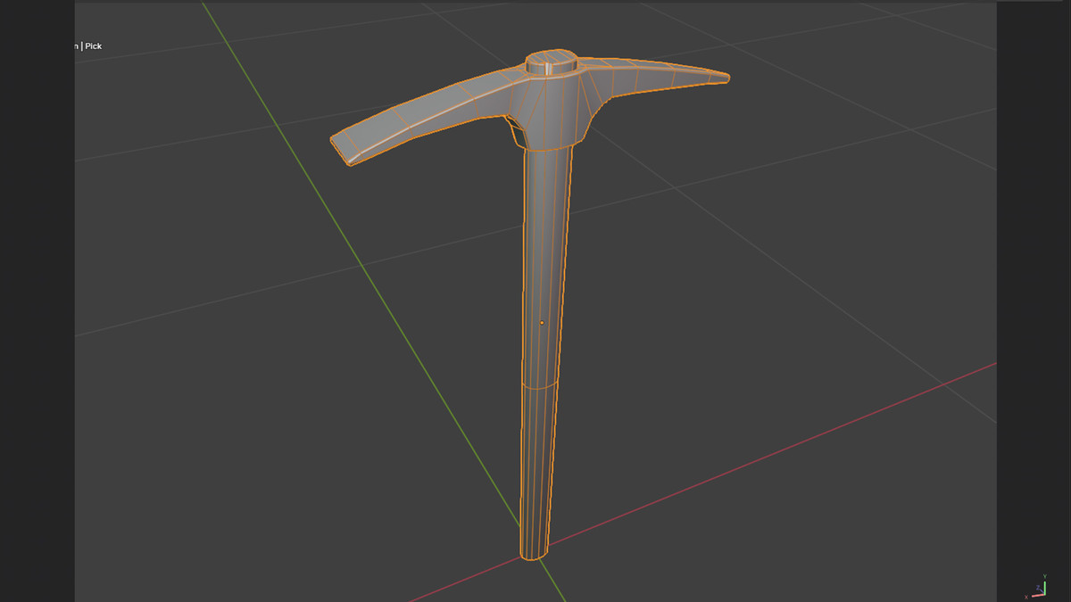 Pickaxe low-poly