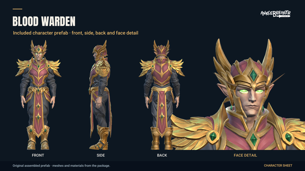 Stylized Elves Characters - Facial & Body Rig