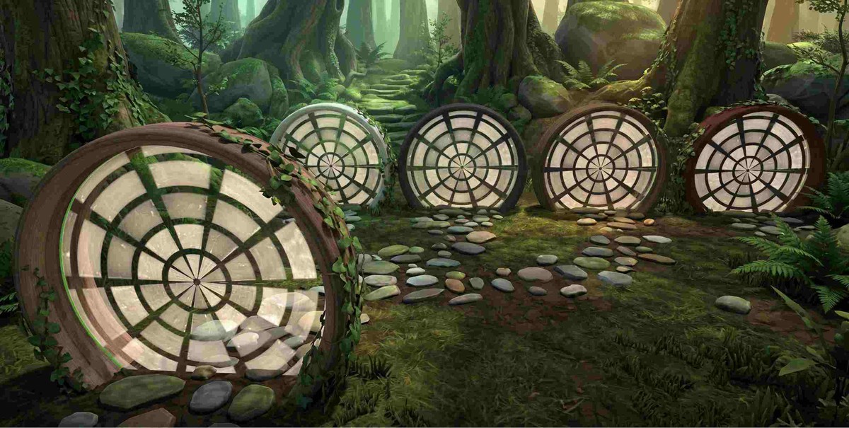 Enchanted Wooden Portals with VFX
