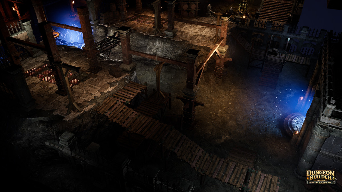 Dungeon Builder: Modular Top Down RPG Environment Kit (Dungeon, Modular Dungeon)