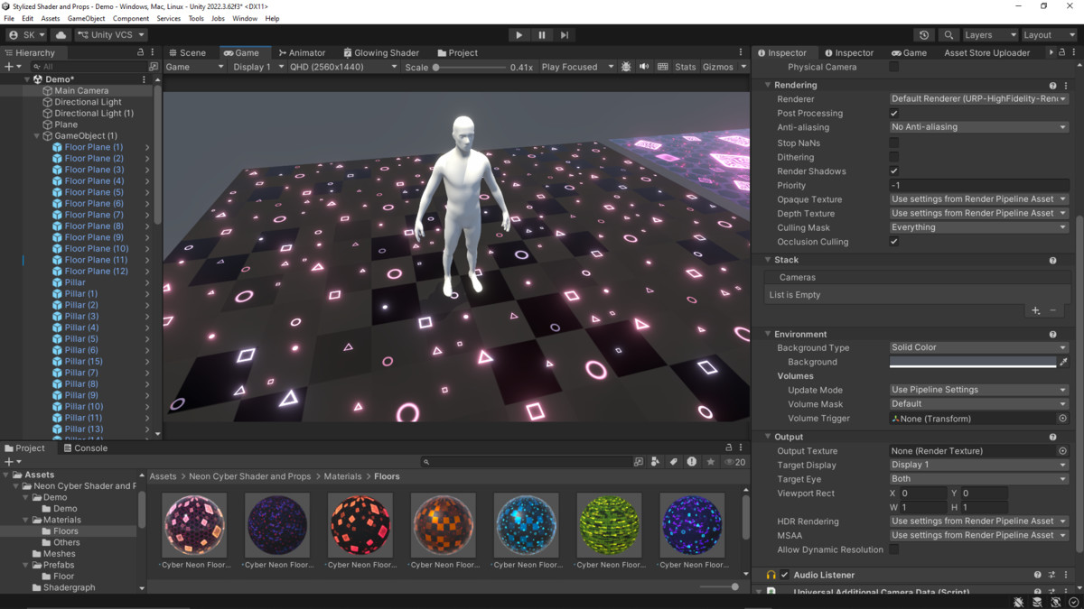 Neon Cyber Shader & Props