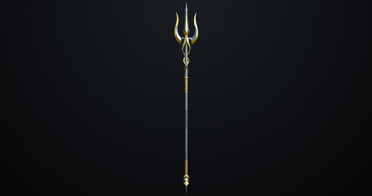 Fantasy Trident 02 URP HDRP Textures