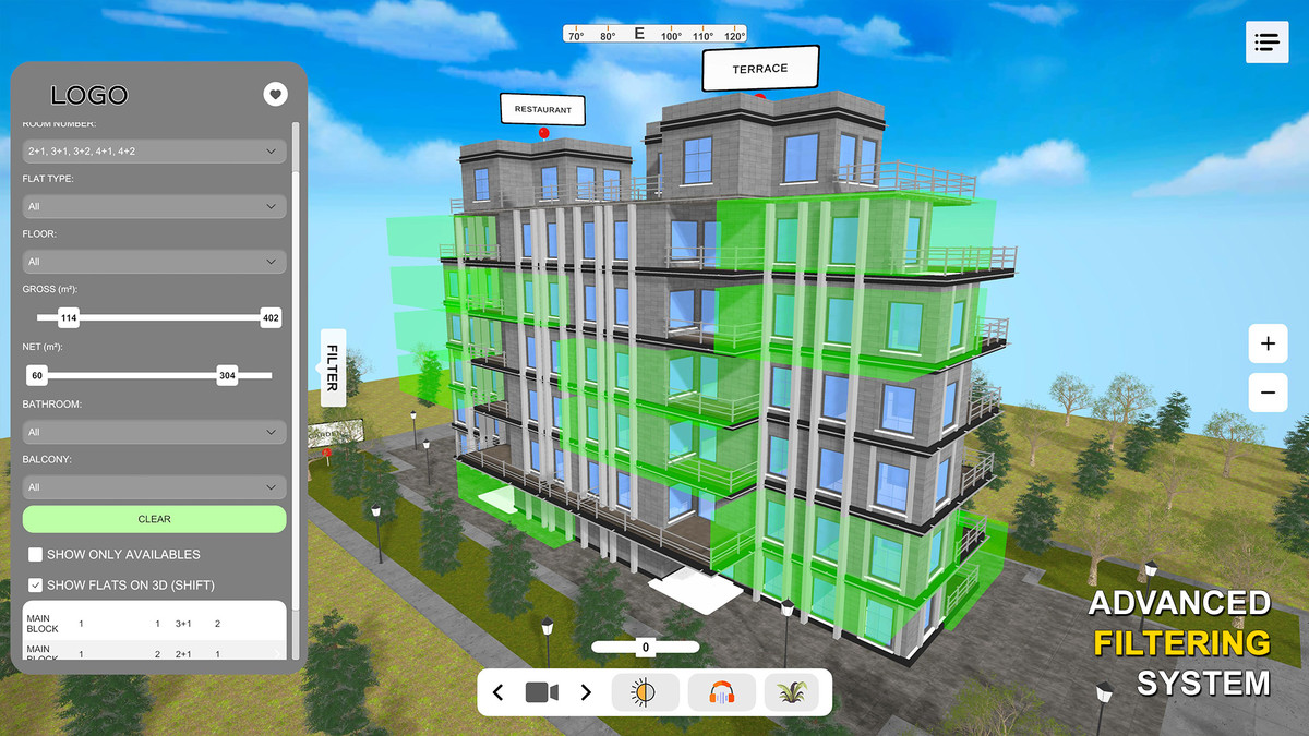 Interactive Real Estate 360 Showcase Architecture System