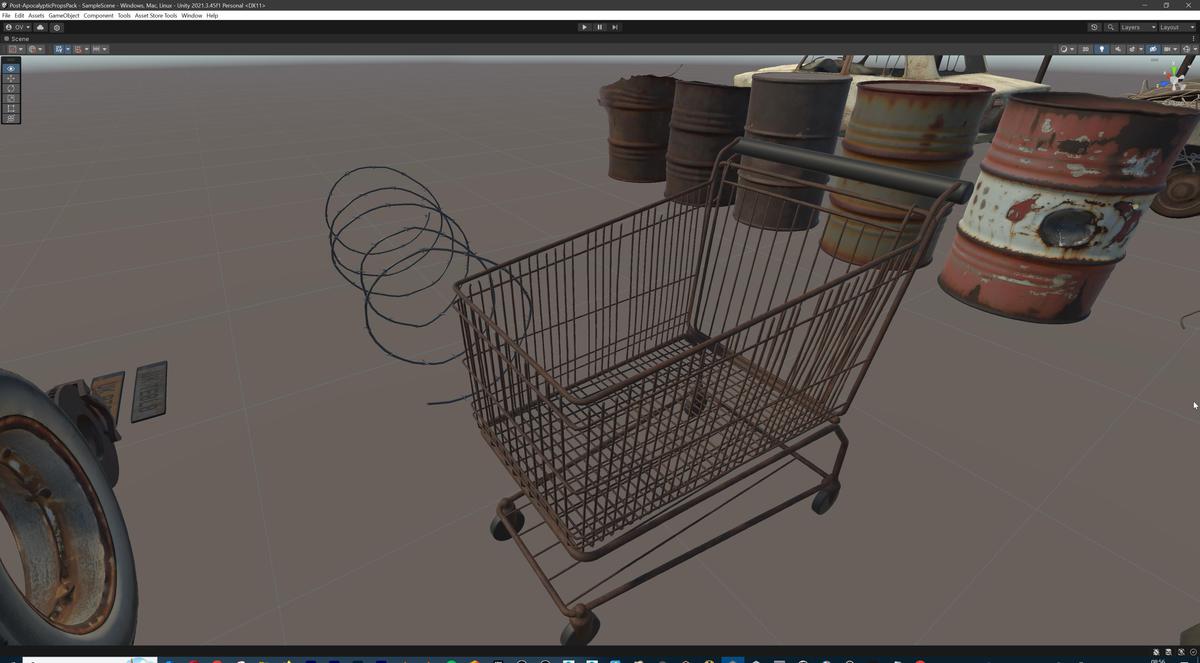 Post-Apocalyptic Survival Urban City Props and Road Signs Pack - 135 3d Models