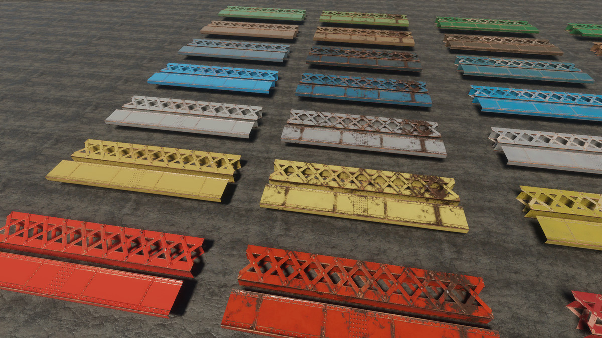 Beams and Truss Construction Set HQ