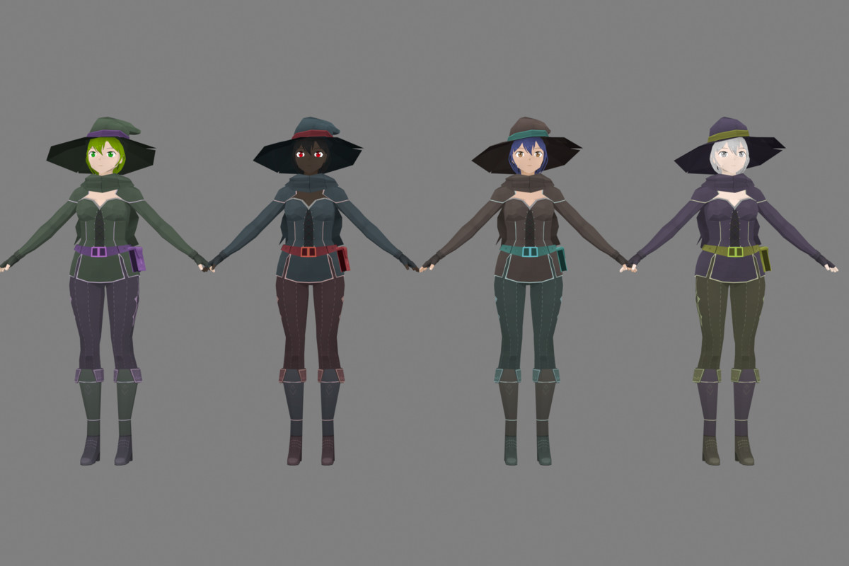 Stylized Mage Pack – Low Poly Characters, Spells, Animations & VFX