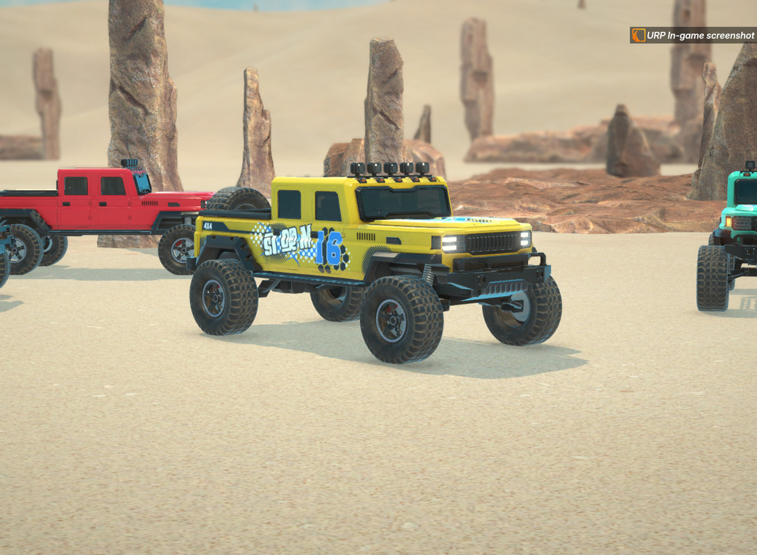 Off-Road Crawler 4x4 Pickup Vehicle Physics