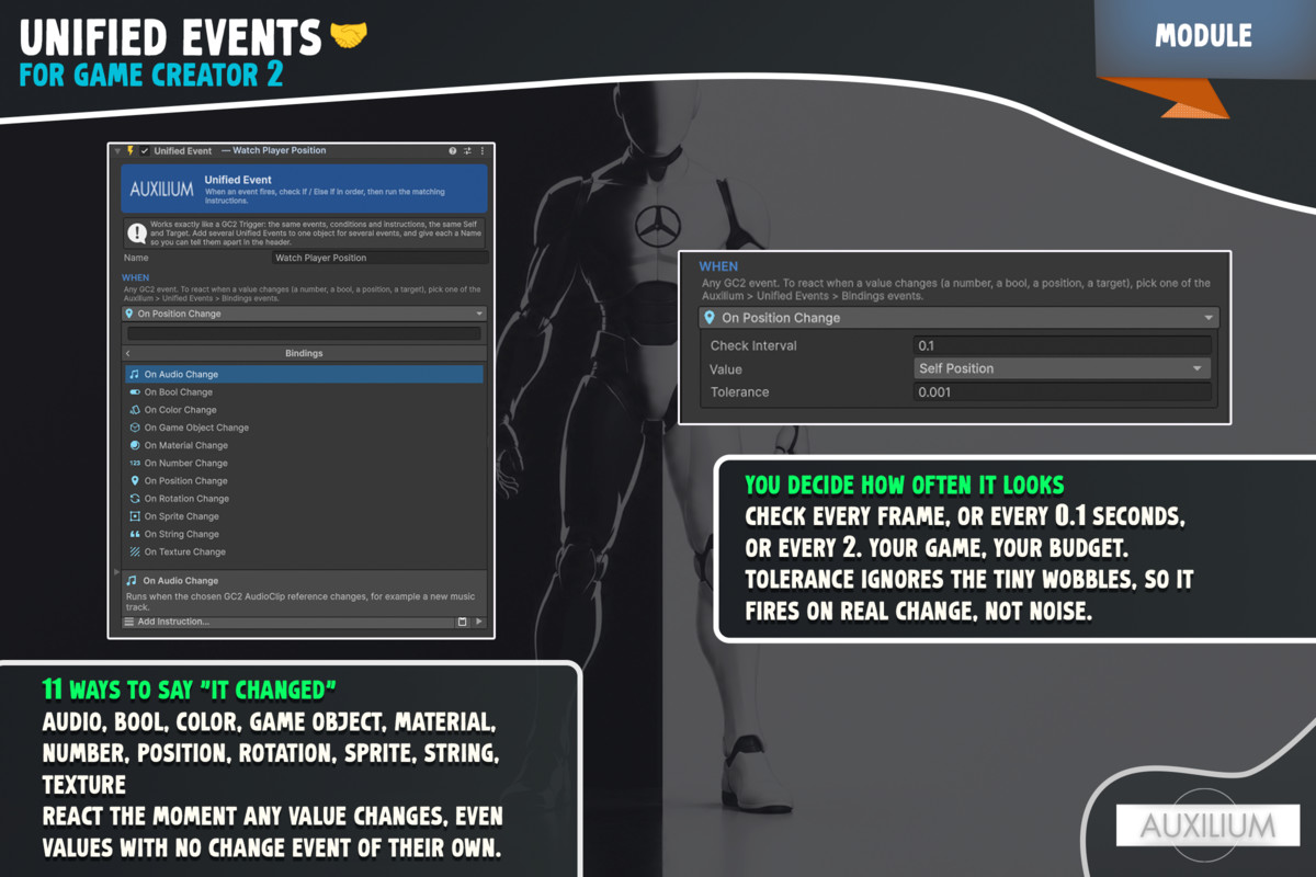 Unified Events for Game Creator 2
