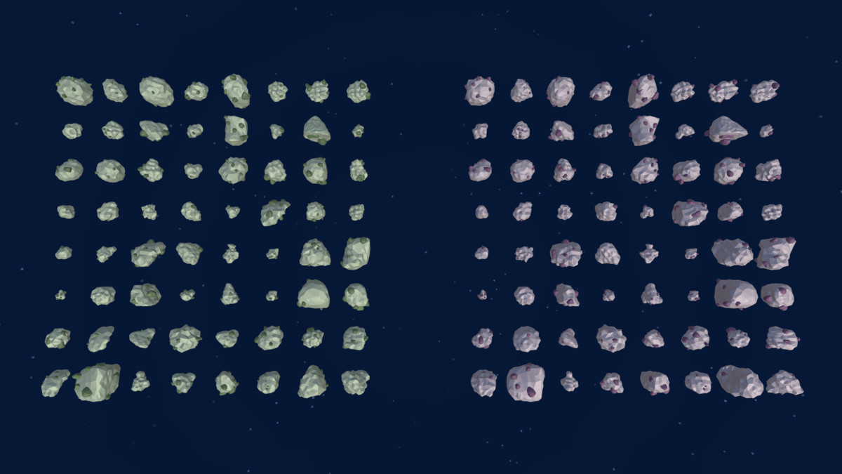 Ultimate Low Poly Asteroid and Ore Pack