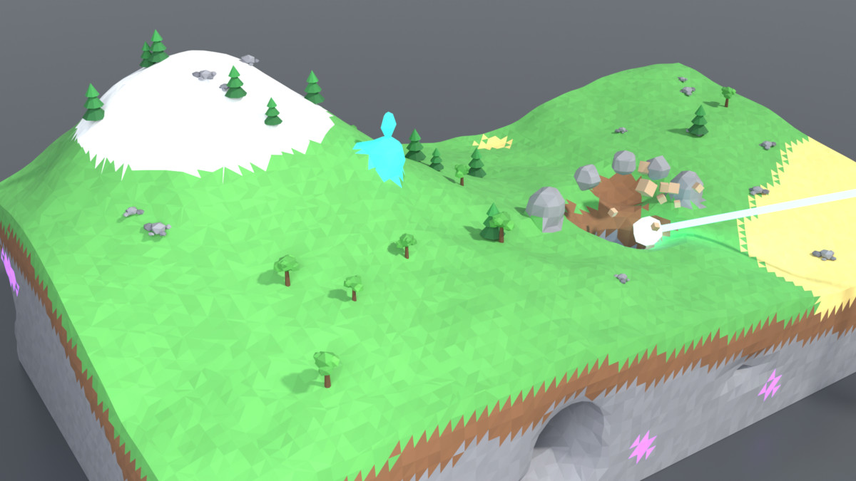 Voxel Terrain - Dig & Build Destructible Low Poly Worlds