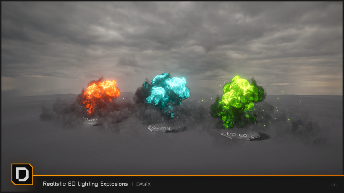 Realistic 6D Lighting Explosions Pack