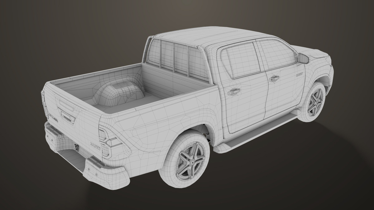 Pickup Truck 04 Brown URP HDRP Textures