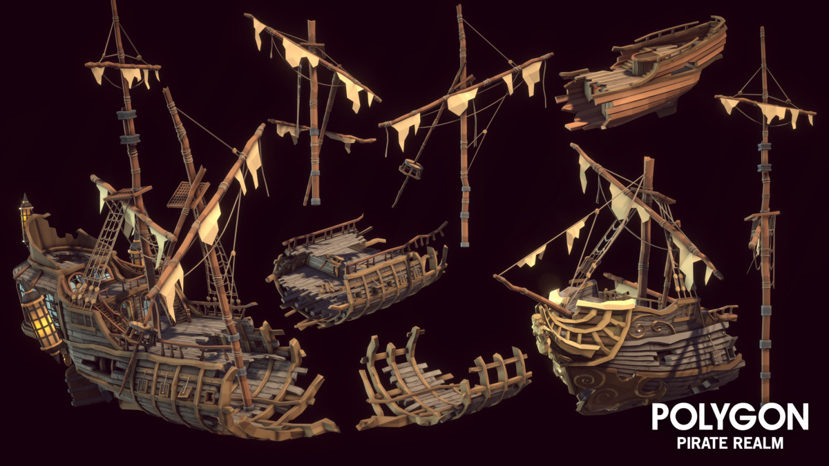 POLYGON - Pirate Realm - Art by Synty