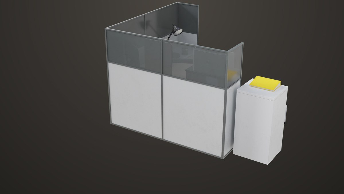 Office Desk Props Single Mat URP HDRP Textures