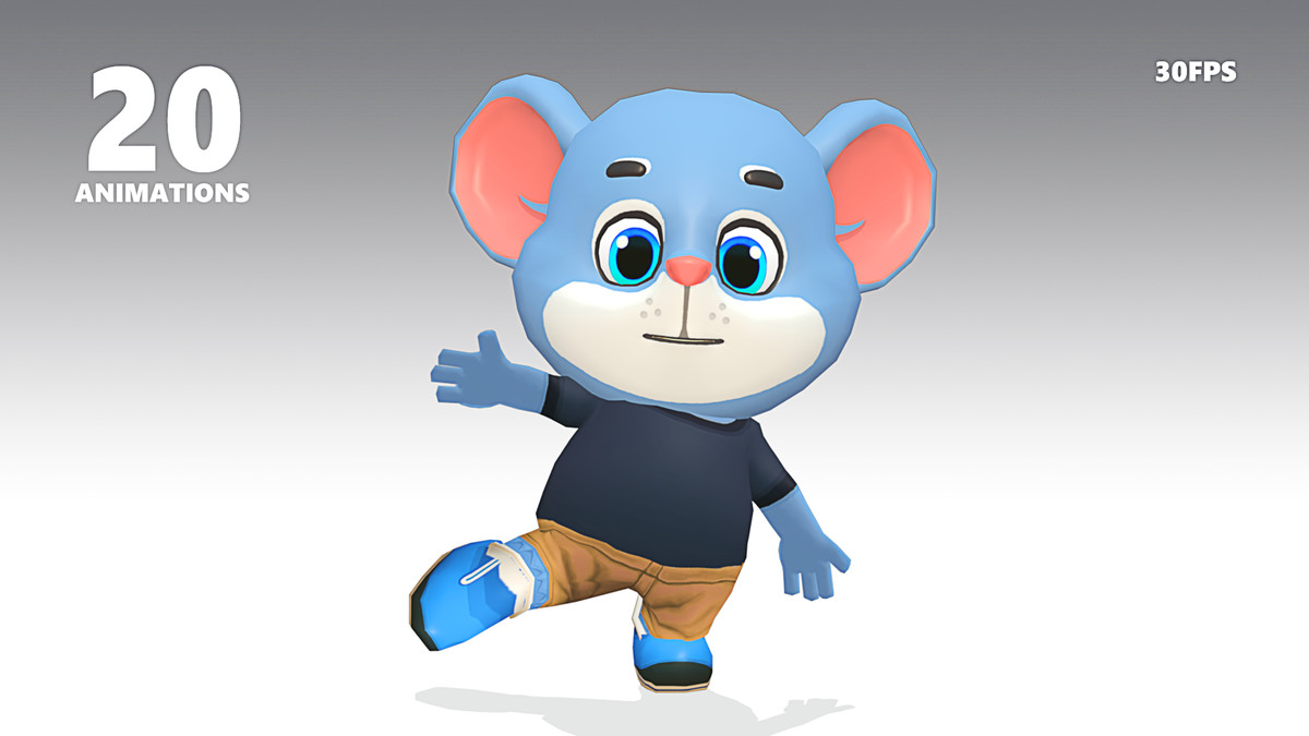 Mouse Rat Rodent Blue Animated