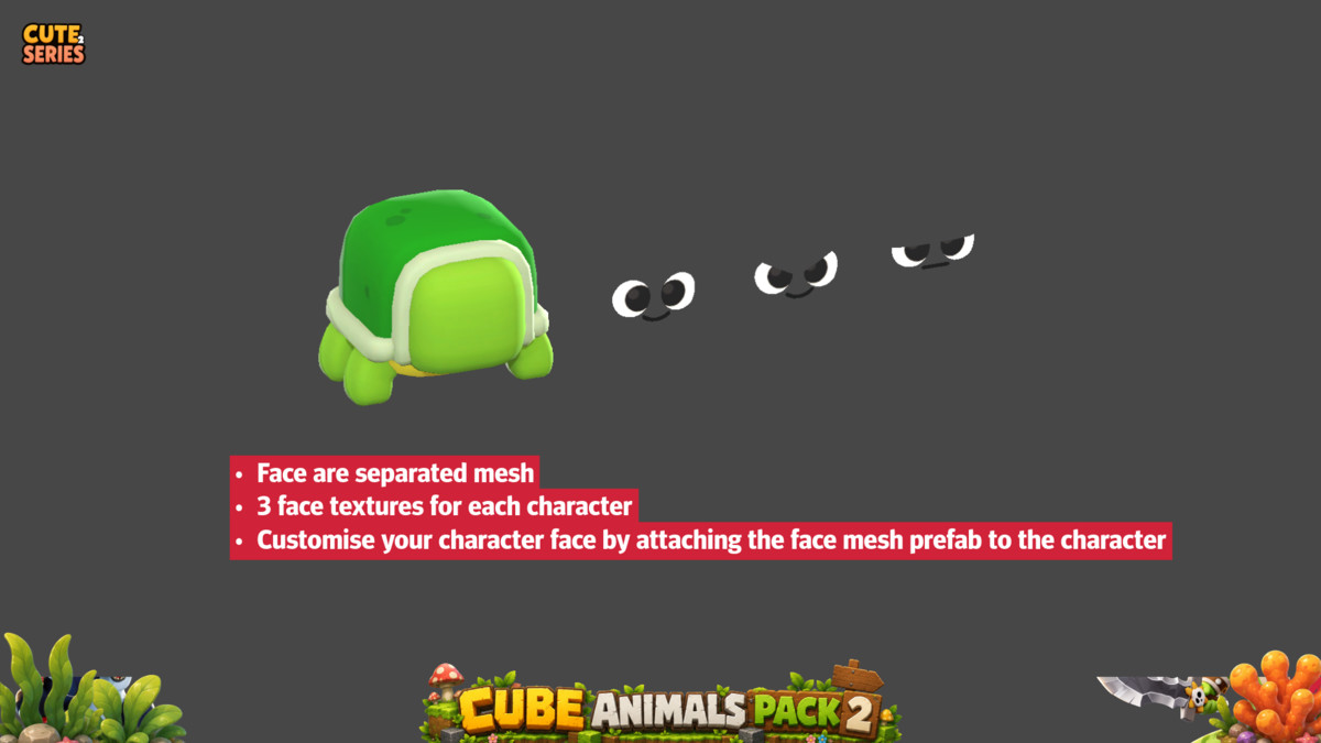 Cube Animals Pack 02 Cute Series