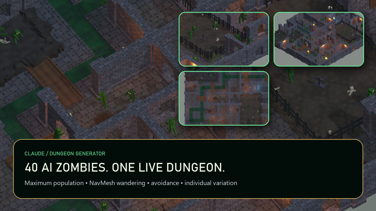 Dungeon Generator - WFC Level Builder, Live Painting & NavMesh