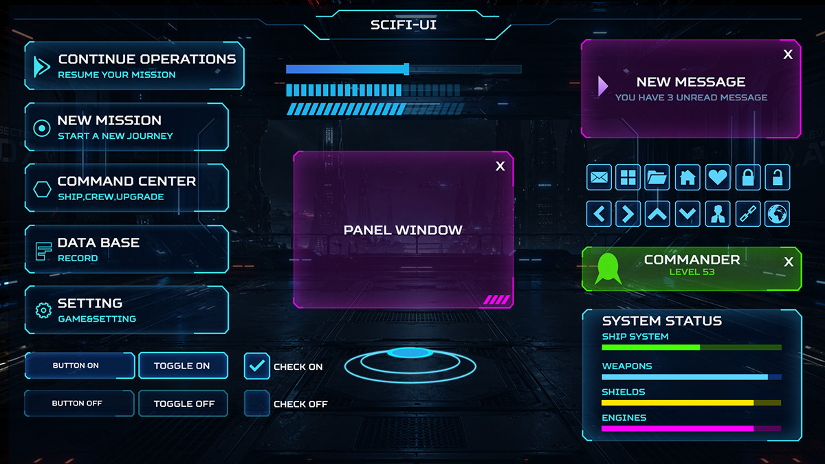 SCI-FI UI+PSD