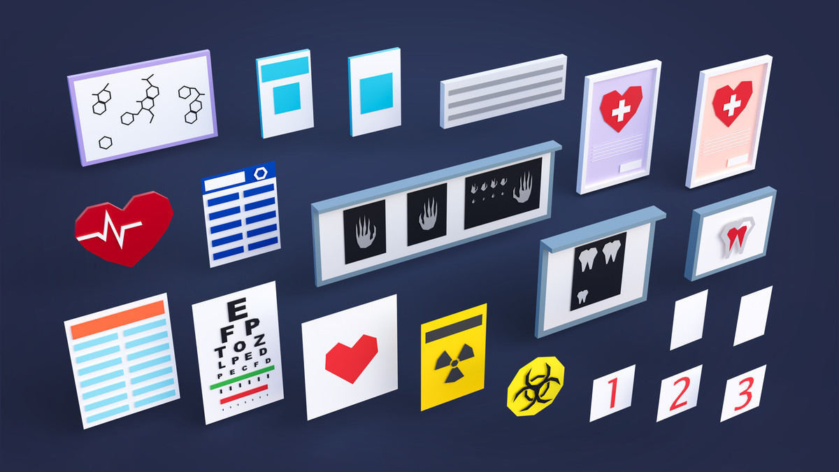 Hospital 3 - Low Poly 3D Models Pack