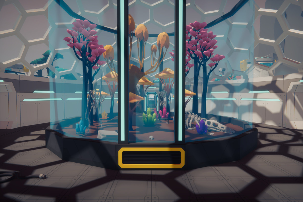 Low Poly Sci-Fi Planet Base - Space Station