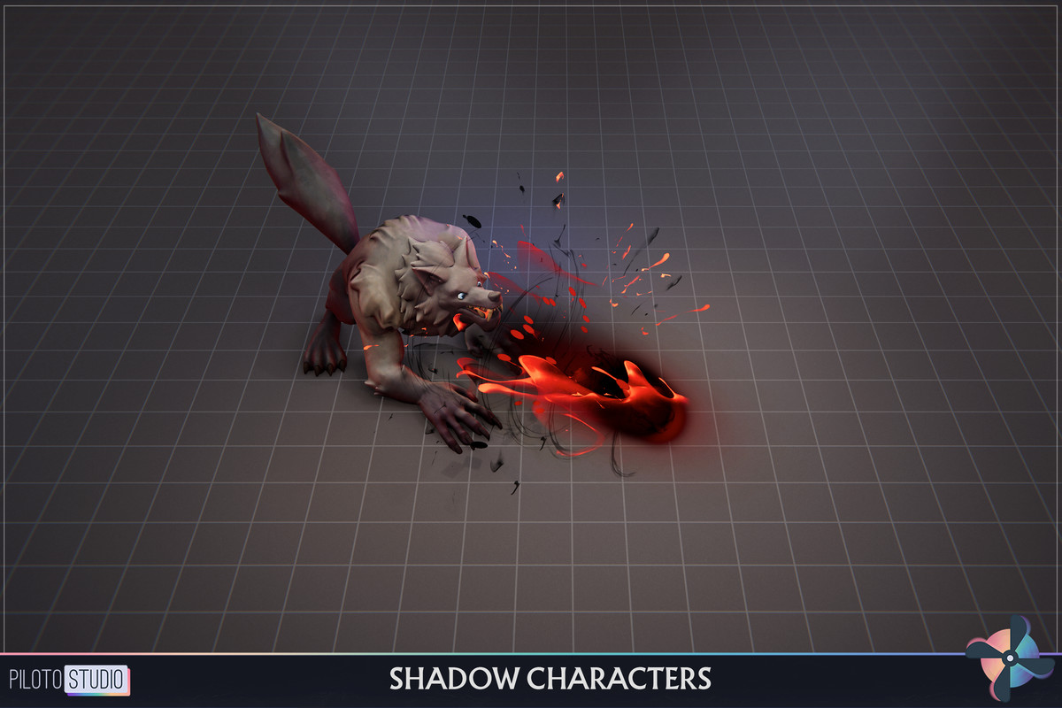 Shadow Werewolf Boss - Character + Animations + Skill VFX
