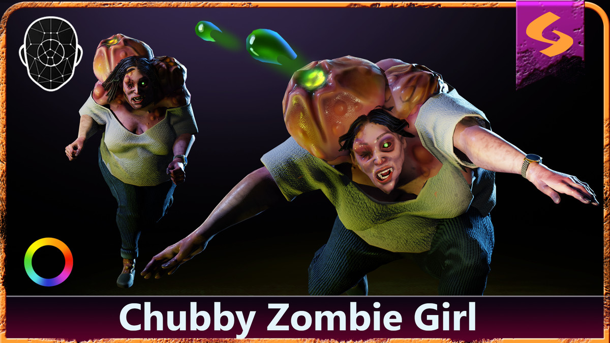 Chubby Zombie Girl | Character Enemy Mobs