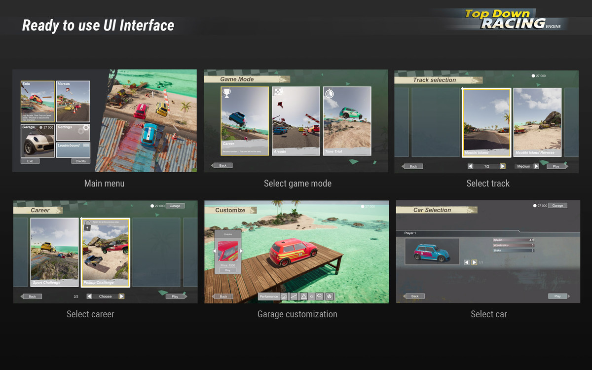 Bundle : Top Down Car Racing