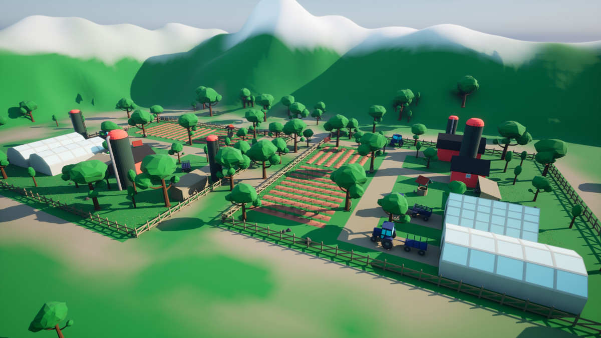 3D Low Poly Farm [Desktop & Mobile]