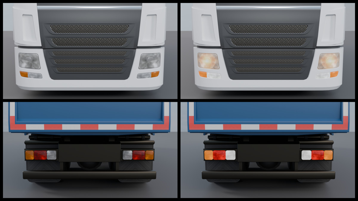 Animated Tipper Dump Truck – Game Ready Construction Vehicle with Interior | PBR