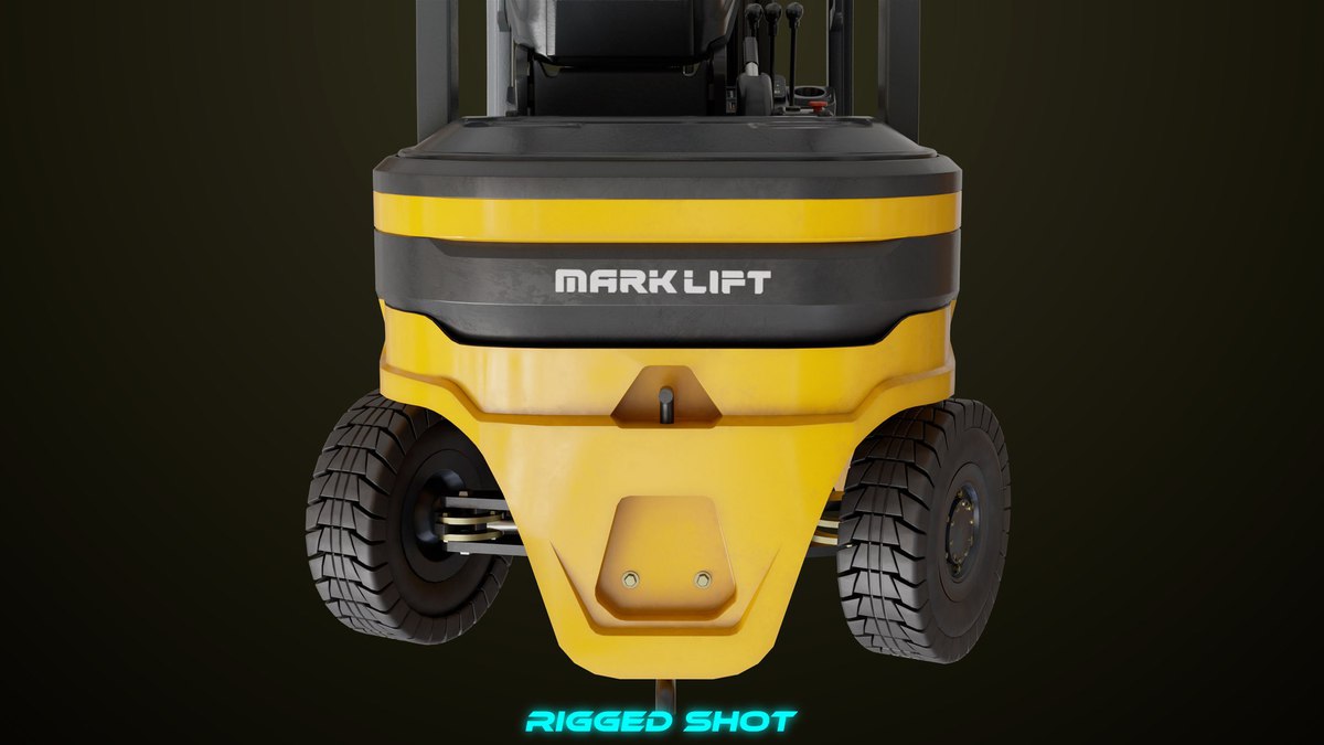 Forklift Trucks and Pallet Yellow Collection URP HDRP Textures