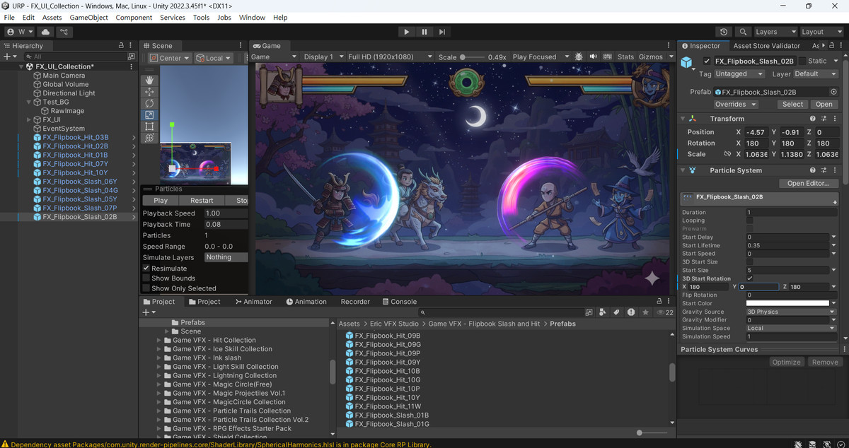 Game VFX - Flipbook Slash and Hit