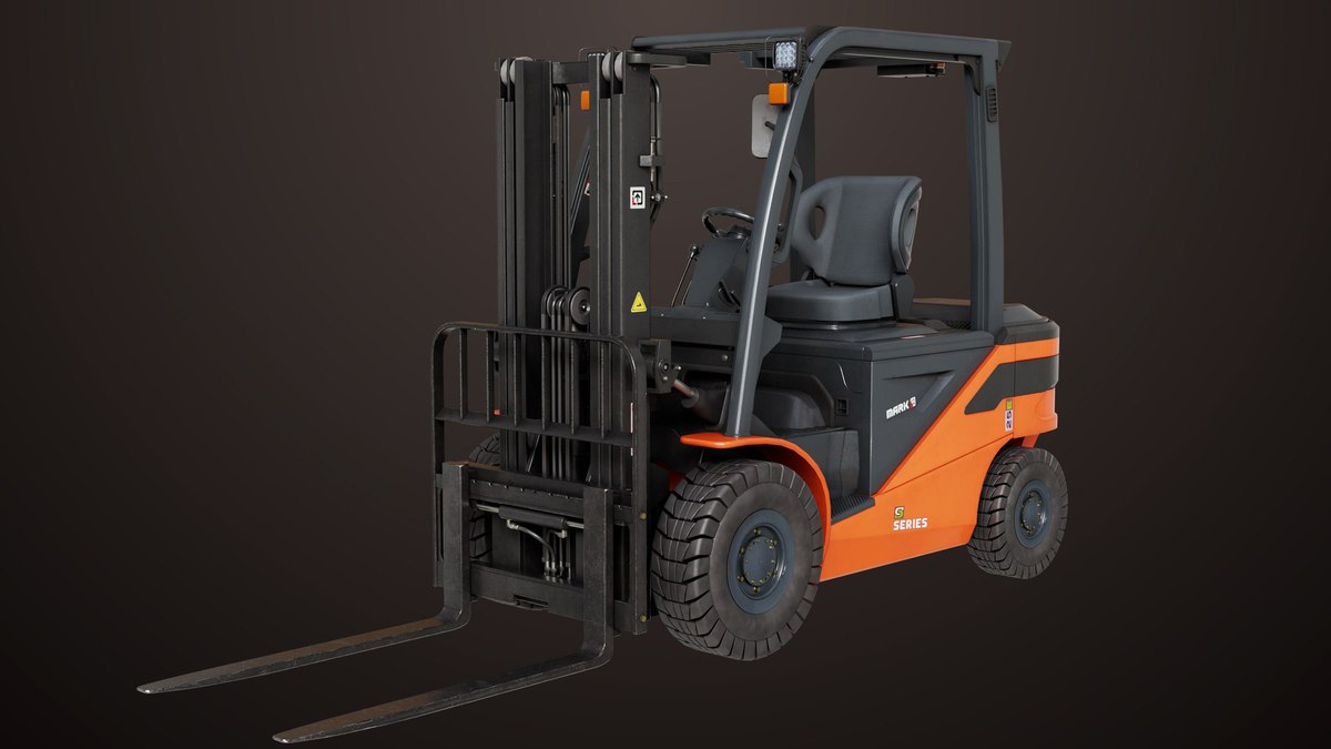 Forklift Truck 02 and 03 URP HDRP Textures