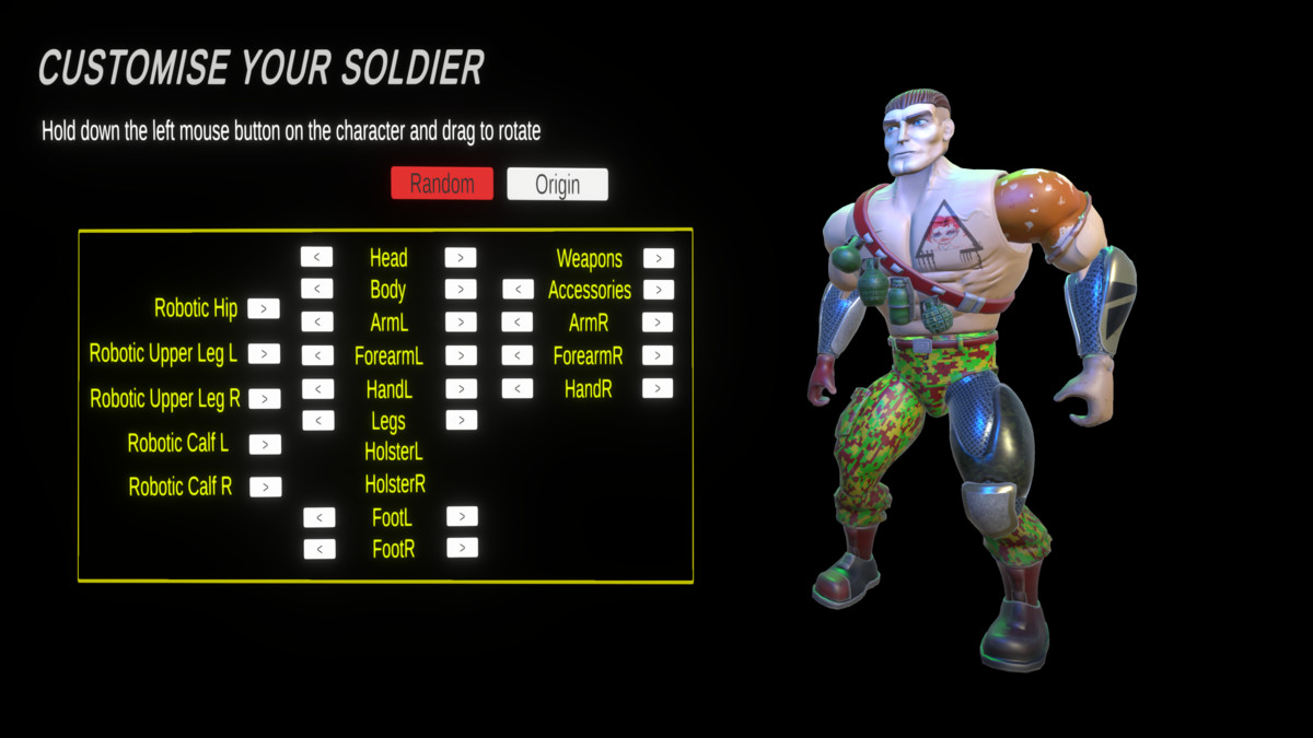 Modular Military & Cyborg Customization System (URP)