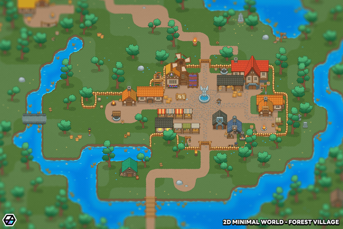 2D Minimal World - Forest Village