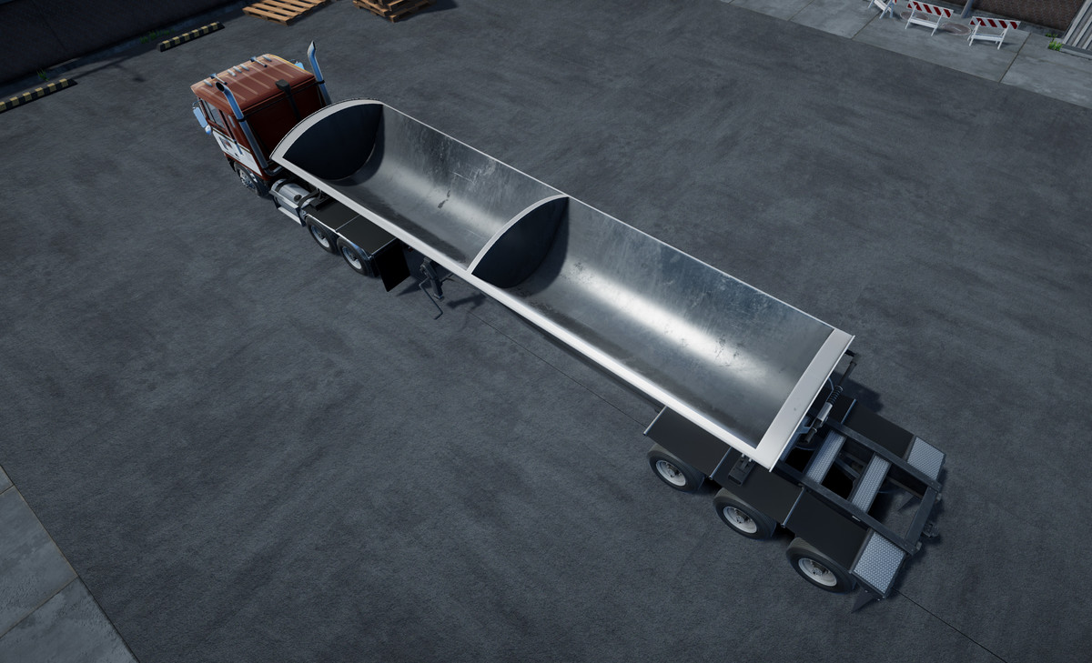 80s cabover sidedump trailer