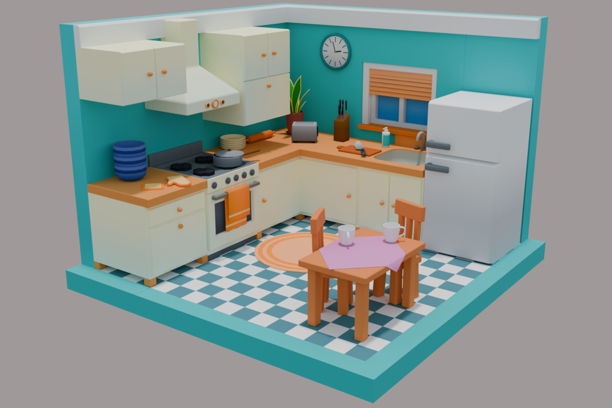 Low Poly Modular Interior Pack