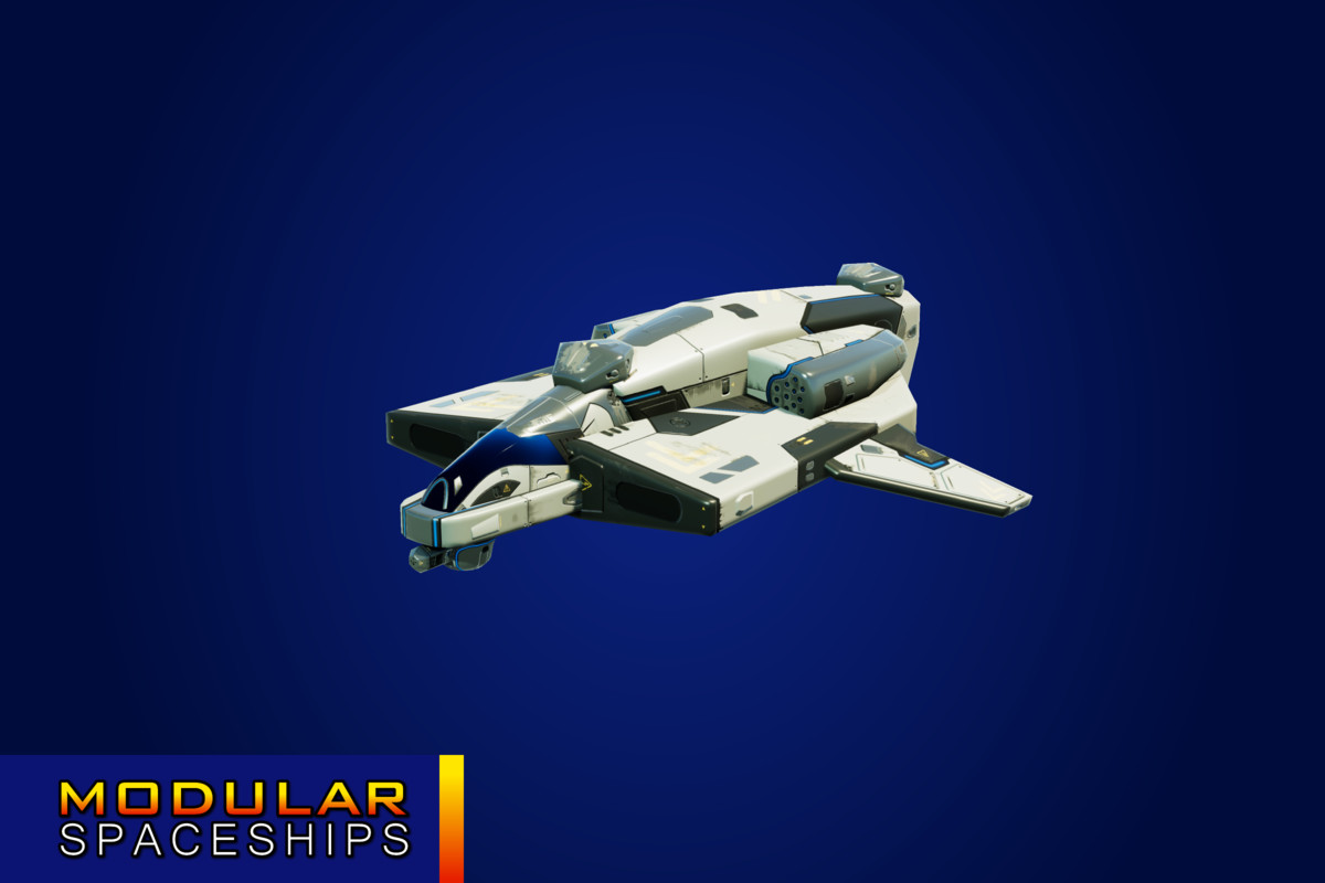 Sci-Fi Modular Spaceship Meteor Mantis