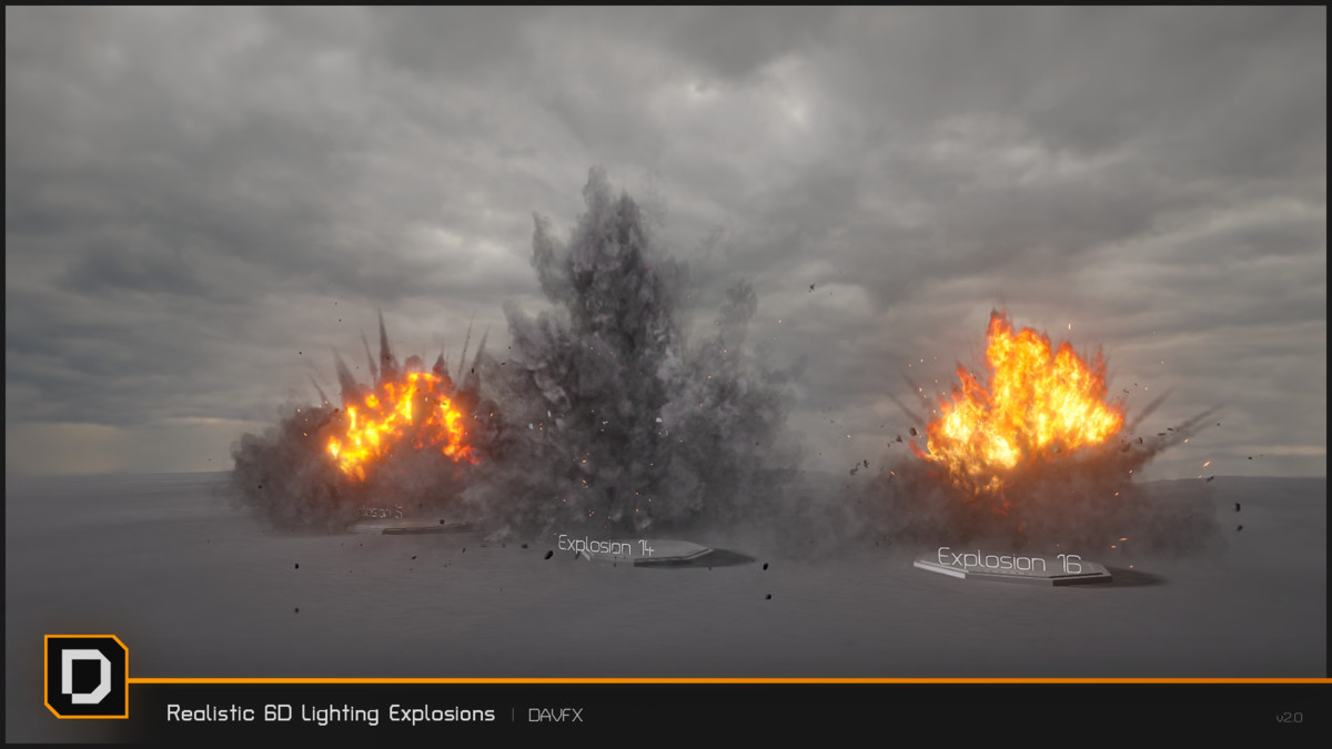 Realistic 6D Lighting Explosions Pack