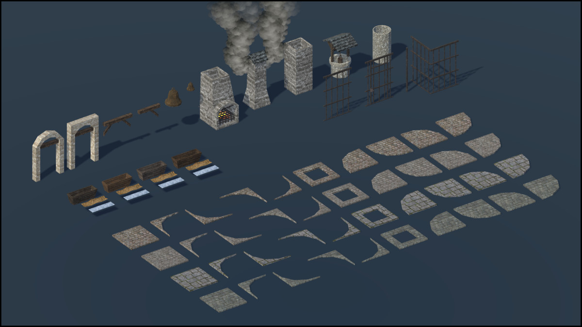 Cold Fortress - Retro Style Modular Environment Pack