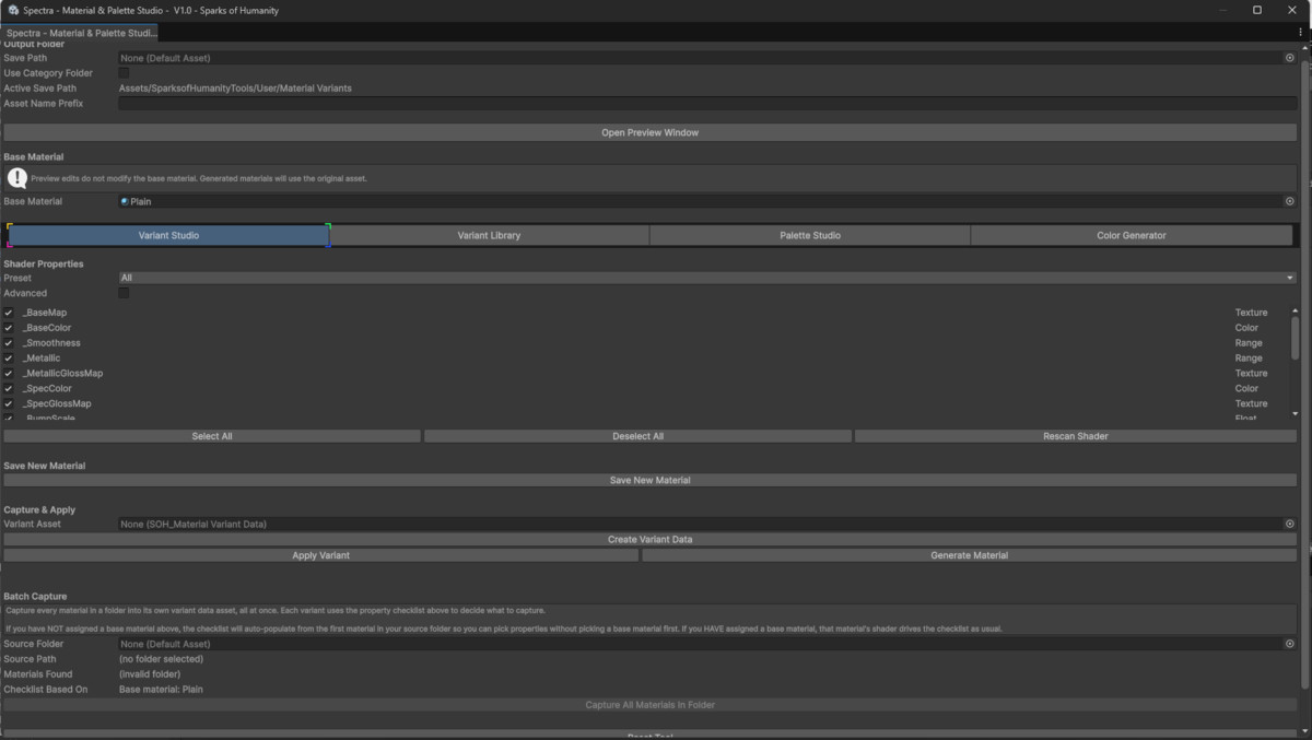 Spectra - Material & Palette Studio -