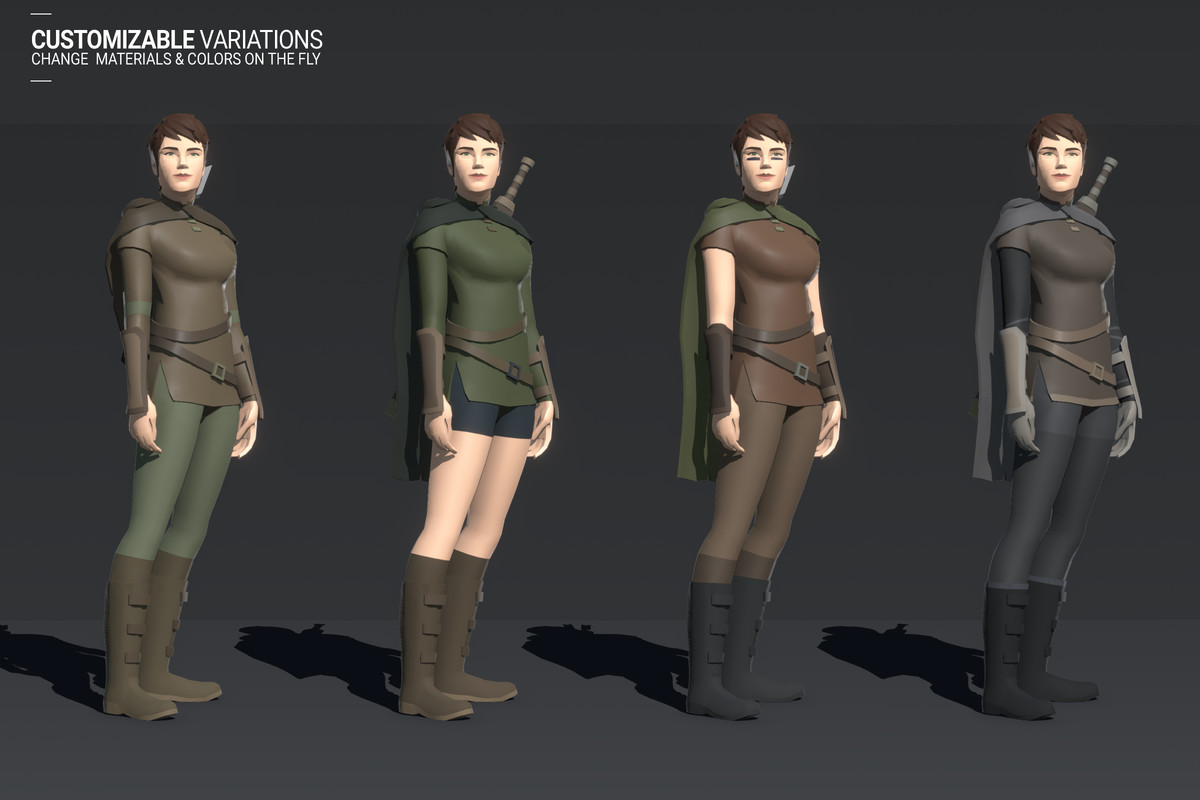 Polyquest Heroes: Warrior I Huntress