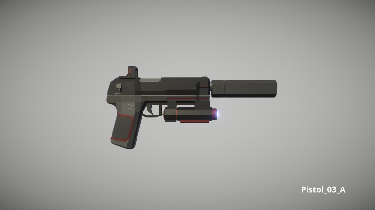 Cyberpunk Armory - Low Poly