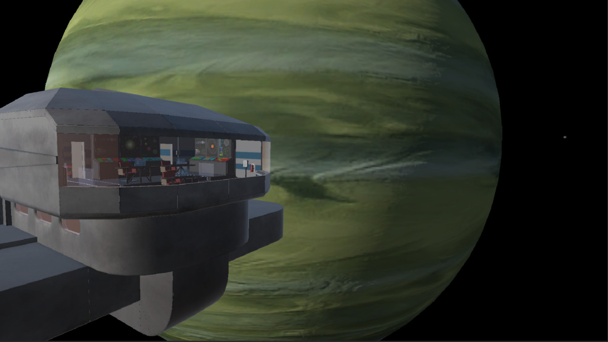 Spaceship With Interior