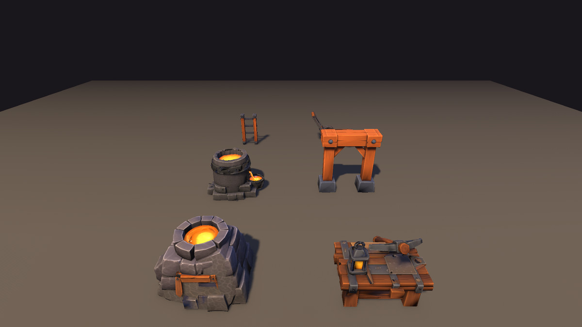 Low Poly Mine Props Pack - 100+ Mining Assets